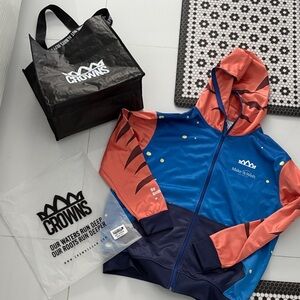 Crowns Jacket - Blue and Orange Tiger